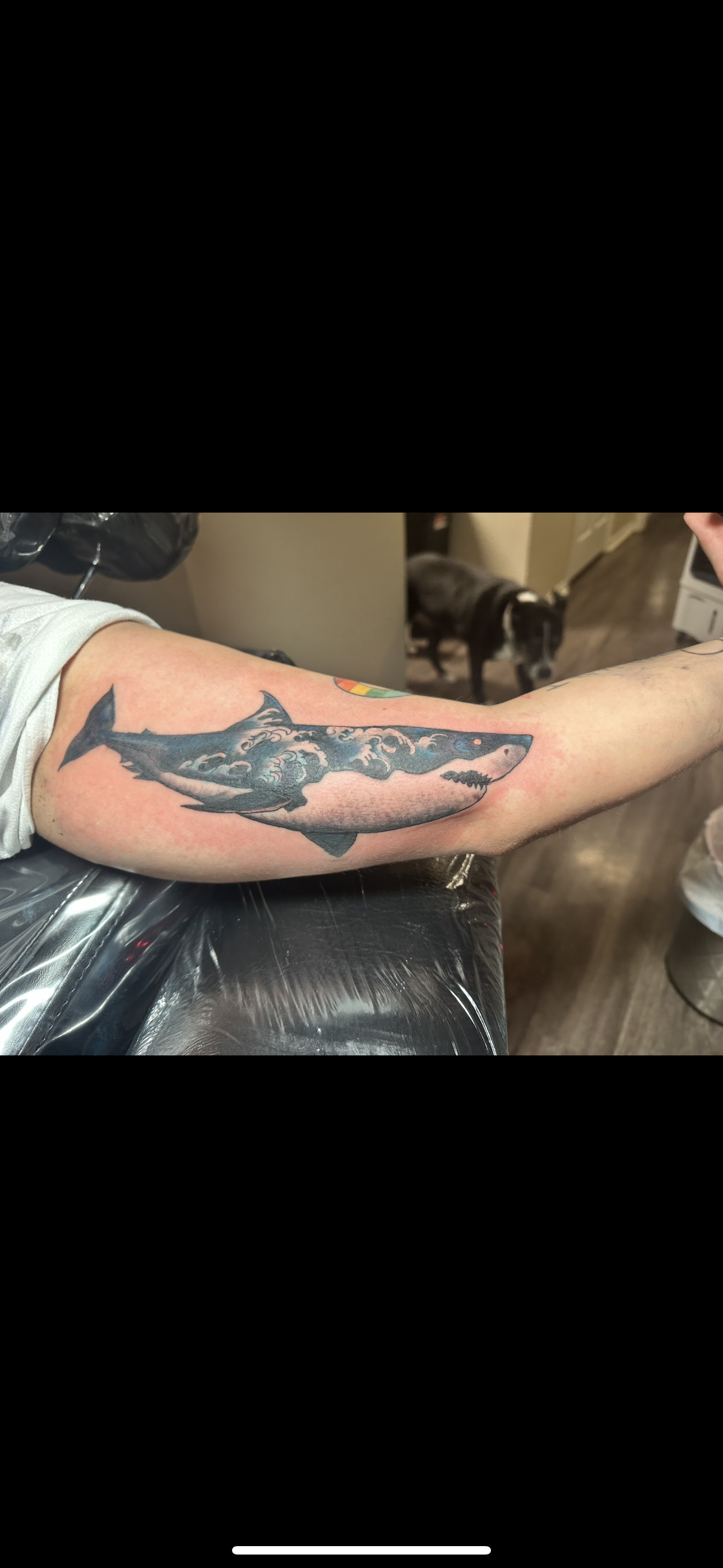 Fish tattoo on arm